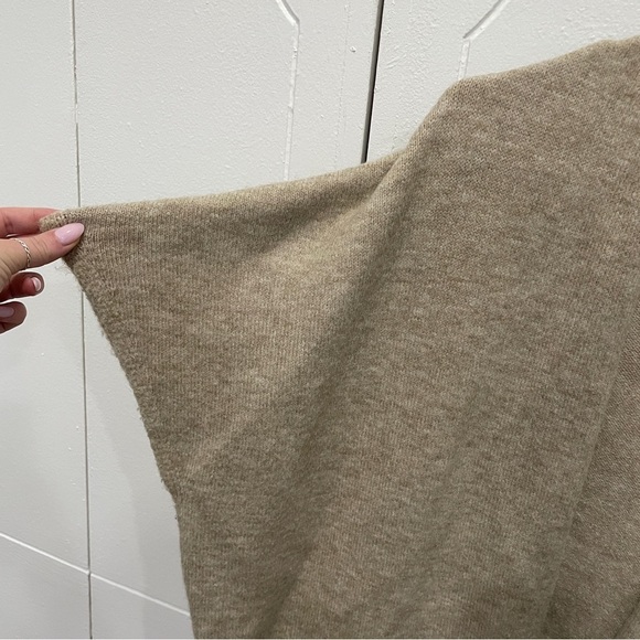 Free People Beige Wool Short Sleeve Cardigan - Picture 3 of 9